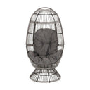 Patio Swivel Basket Egg Chair With Cushion HouseOfZazla
