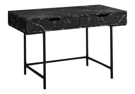 Computer Desk For Home Office, Storage Drawers, Marble Look Contemporary & Modern HouseOfZazla
