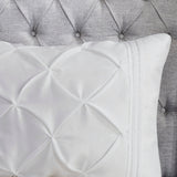 7 Piece Tufted Comforter Set White