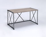 Jodie Console Table Rustic Oak / Antique Black