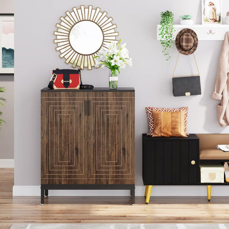Shoe Cabinet With Doors, 5 Tiers Shoe Storage Organizer HouseOfZazla