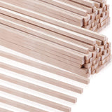 Balsa Wood Sticks 1/8 X 1/8 X 12 Inch Hardwood Square Dowels Unfinished Wooden Strips (60 Pieces) WoodArtSupply