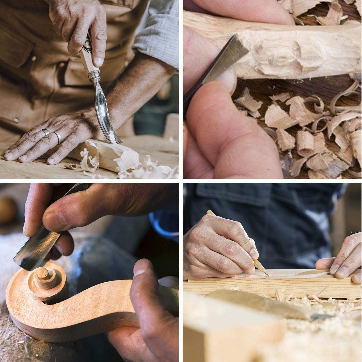 New 18Pcs Wood Carving Tool Kit Multipurpose Wood Whittling Set