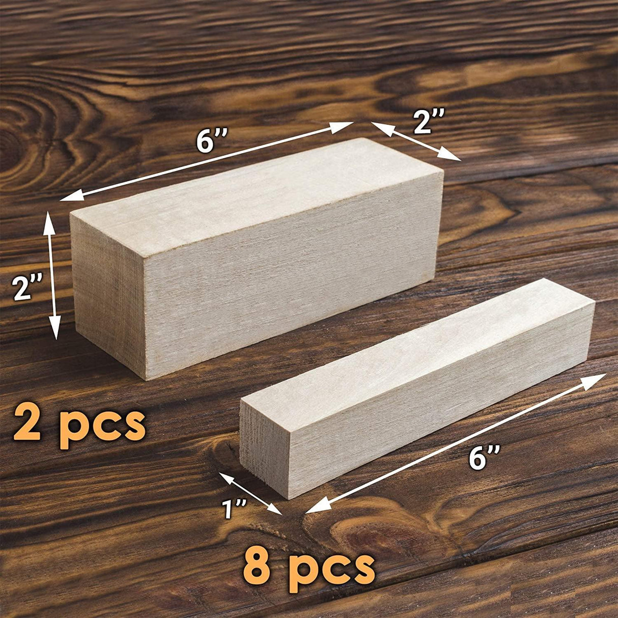 Basswood Carving Blocks Set for Wood Carving Blocks Whittling Wood Blocks for Carving WoodArtSupply