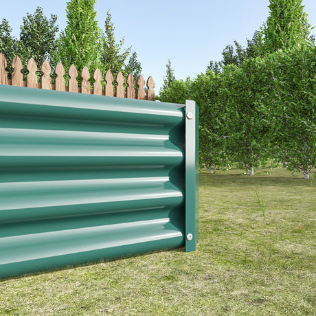 Raised Garden Bed Kit - Metal Raised Bed Garden 7.6x3.7x0.98ft HouseOfZazla