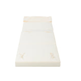 Outdoor Reclining Chair Cushion with Headrest in Beige