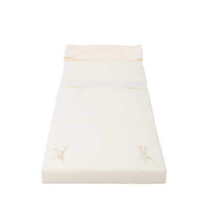 Outdoor Reclining Chair Cushion with Headrest in Beige HouseOfZazla