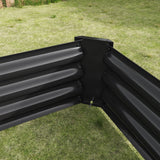 Raised Garden Bed Outdoor 6×3×1 ft Metal Raised Rectangle Planter Bed