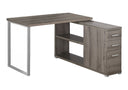 L-Shape Computer Desk with Storage Drawers HouseOfZazla