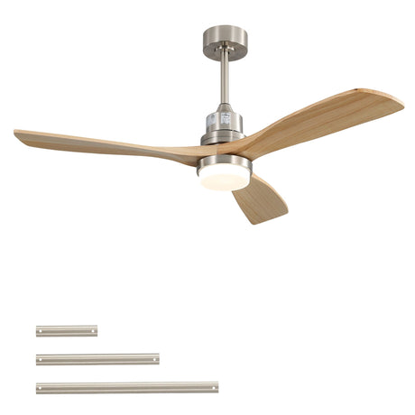 Indoor Ceiling Fan with Dimmable LED Light, 6-Speed Remote, Reversible Blades HouseOfZazla