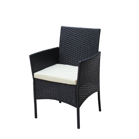 4 PC Rattan Patio Furniture Set Outdoor Cushioned Wicker Sofa HouseOfZazla