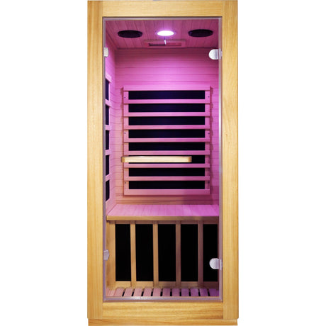 infrared sauna room single room HouseOfZazla