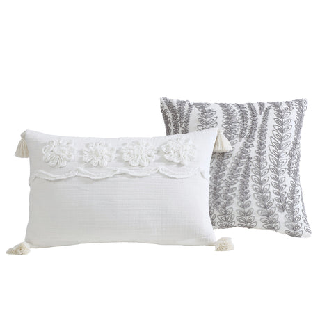 Tacey 5 Pc Textured Woven Jacquard Comforter Set HouseOfZazla
