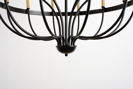 15-Light Industrial Iron Candle Chandelier Modern Farmhouse Pendant Light HouseOfZazla