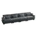 Super Comfort Oversized Modular Sectional Sofa, Deep Seat Convertible L Shaped Couch HouseOfZazla