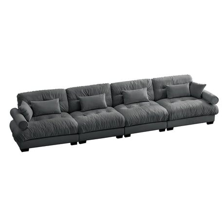 Super Comfort Oversized Modular Sectional Sofa, Deep Seat Convertible L Shaped Couch HouseOfZazla