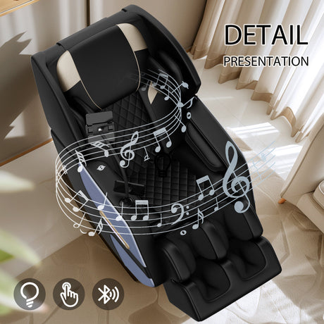 Massage Chair Recliner with Zero Gravity and Full Body Air Pressure HouseOfZazla