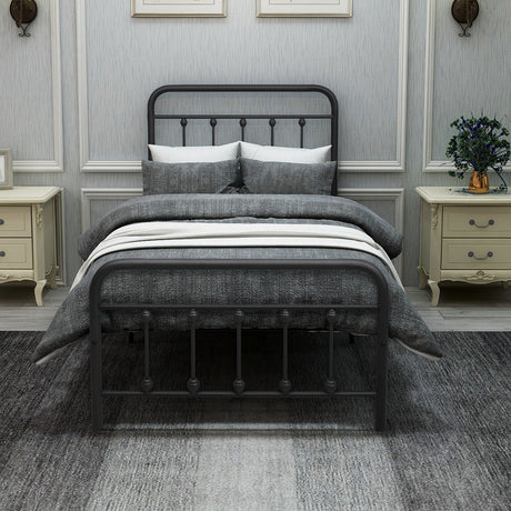 Tara Victorian-Style Steel Bed Frame HouseOfZazla