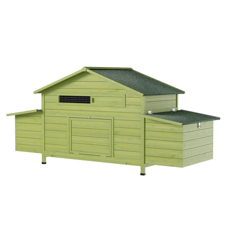 11.12 ft² Large Wooden Chicken Coop with Nesting Boxes & Perch HouseOfZazla
