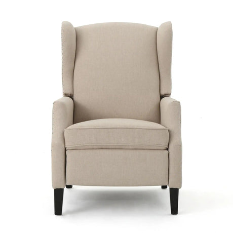 Westeros Wing Back Fabric Upholstered Recliner HouseOfZazla