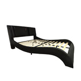 Platform Bed Frame With LED Lighting, Bluetooth Music, Vibration Massage