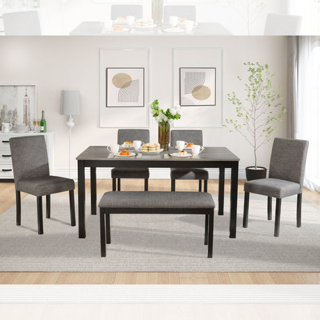 Modern Dining Table Set With Upholstered Chairs For Dining Room HouseOfZazla