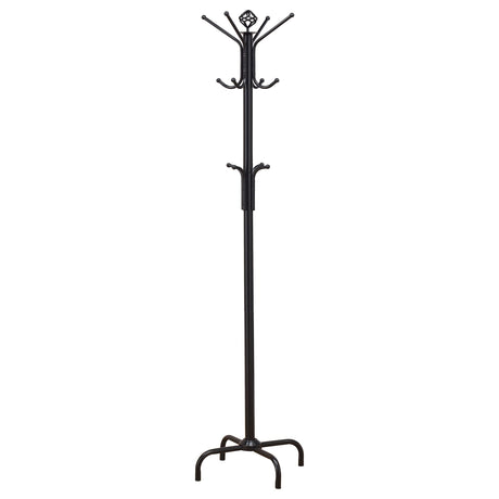 Coat Rack With 3 Tier Hooks For Entryway - Black HouseOfZazla