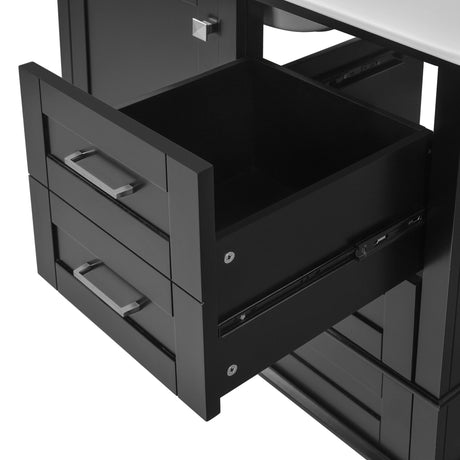 Bathroom Vanity, Modern Bathroom Cabinet With Sink Combo Set, Bathroom Storage Cabinet With A Soft Closing Door And 3 Drawers, Solid Wood Frame HouseOfZazla