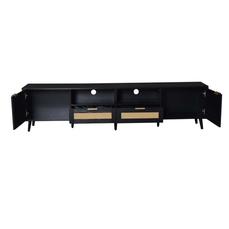 TV Stand Media Console With Cable Management HouseOfZazla