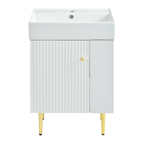 Bathroom Vanity, Combo Cabinet, Bathroom Storage Cabinet, Single Ceramic Sink HouseOfZazla