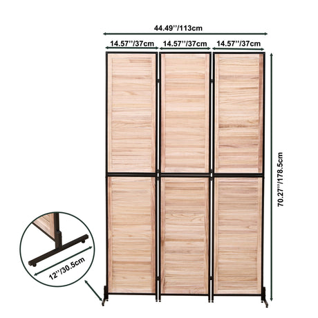 Rustic 3 Panel Room Dividers And Folding Privacy Screen HouseOfZazla