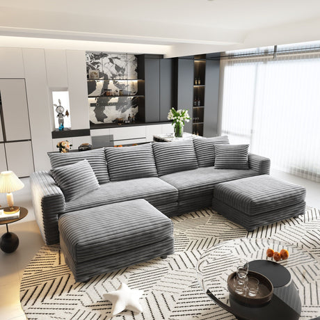Modern Comfy Upholstered Sofa Cloud Couch & Deep Seat Couches HouseOfZazla