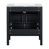 Bathroom Vanity With Single Sink, Combo Cabinet Undermount Sink, Bathroom Storage Cabinet With Two Doors And A Drawer, Soft Closing, Multifunctional Storage, Solid Wood Frame