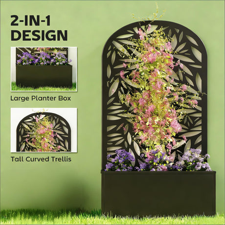 Curved Raised Garden Bed, Generous Planter Box, Versatile Garden Box HouseOfZazla