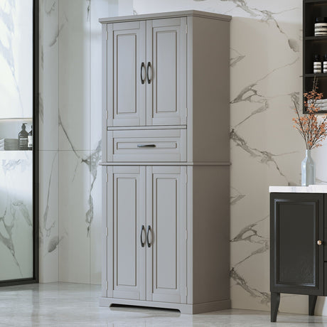 Bathroom Storage Cabinet With Multifunctional Storage Space HouseOfZazla