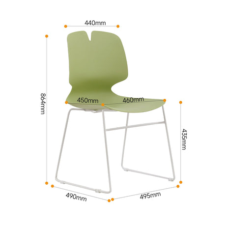 Modern Stacked Office Chairs (Set of 4) HouseOfZazla