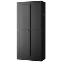 Kitchen Pantry Cabinet With 4 Adjustable Shelves, Heavy Duty Freestanding Organizer HouseOfZazla