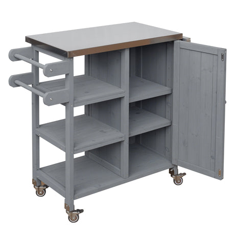 Foldable Outdoor Kitchen Island Patio Kitchen Cart HouseOfZazla