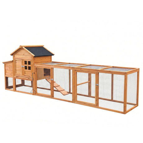 Large Chicken Coop with Nest Box and Run HouseOfZazla