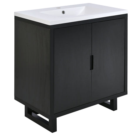 Bathroom Vanity Set With Sink, Combo Cabinet, Bathroom Storage Cabinet, Solid Wood Frame HouseOfZazla