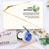 Bio Kintsugi Repair Kit, Natural Bio Kintsugi Kit Repair Your Meaningful Pottery with Gold Glue, Dishwasher Safe, Food Safe, KINTSUGI Pottery Repair for Starter MUFUN