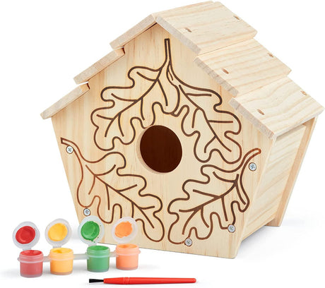 Birdhouse Build-Your-Own Wooden Craft Kit | DIY Bird House Kit for Kids WoodArtSupply