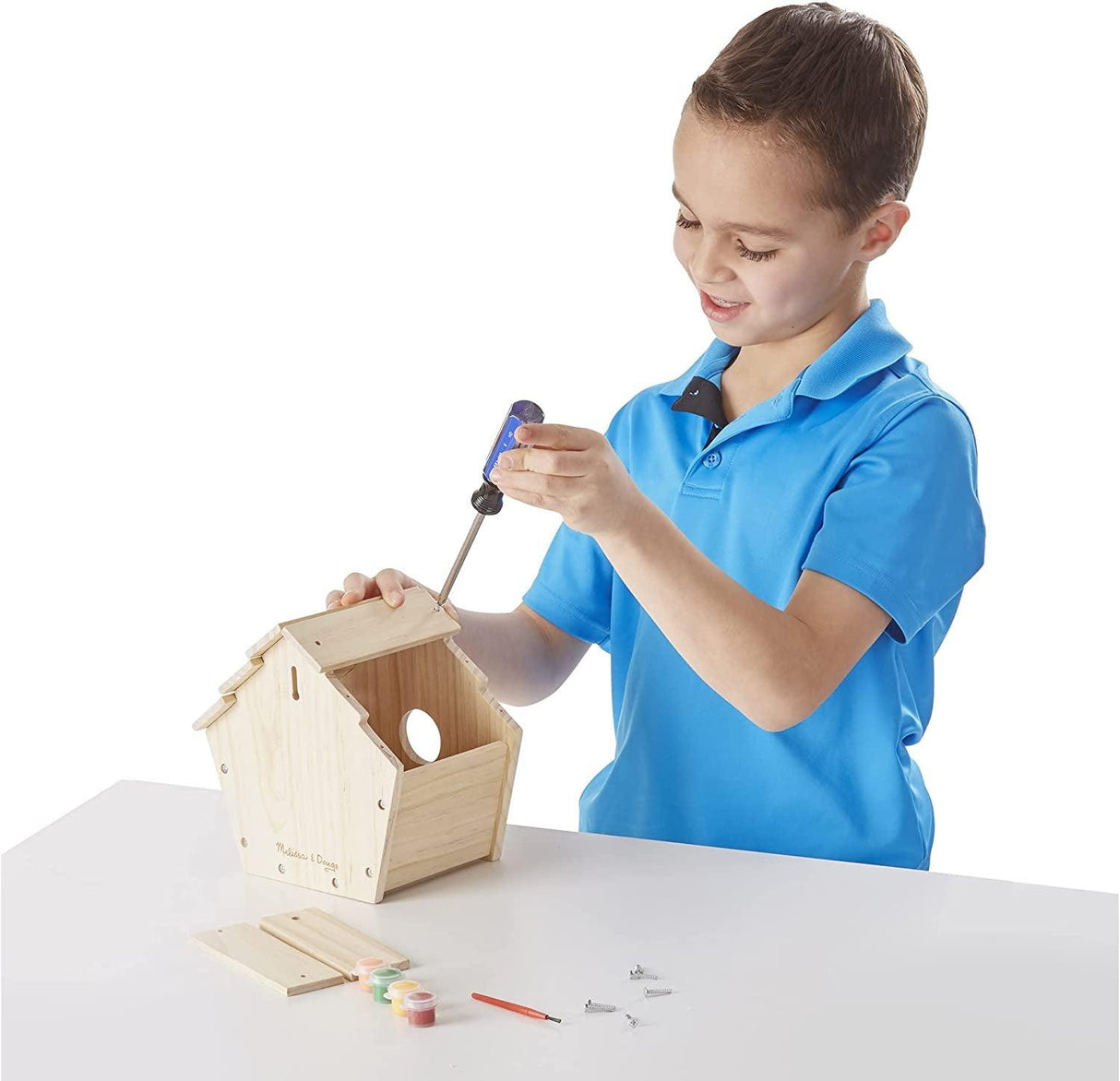 Birdhouse Build-Your-Own Wooden Craft Kit | DIY Bird House Kit for Kids WoodArtSupply