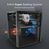 (Bundle Anycubic Kobra S1 Combo) Anycubic 3D Printer Support Multi Color Printing Max 600mm/s High Speed Printing High Precision, 9.8"x9.8"x9.8" ANYCUBIC