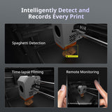 (Bundle Anycubic Kobra S1 Combo) Anycubic 3D Printer Support Multi Color Printing Max 600mm/s High Speed Printing High Precision, 9.8"x9.8"x9.8" ANYCUBIC