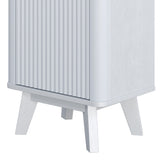 Tall Bathroom Storage Cabinet With Adjustable Shelves And 1 Drawer & Door