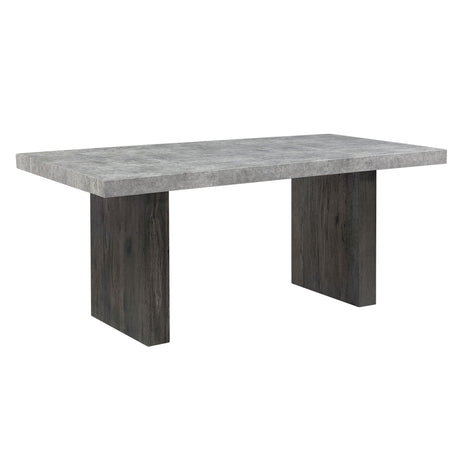 Susan - Dining Table Set With Base - Gray HouseOfZazla