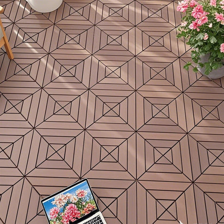 Durable Plastic Interlocking Deck Tiles, Waterproof Outdoor And Indoor Use HouseOfZazla