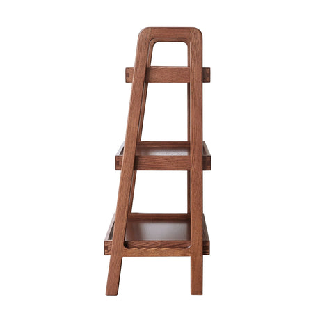 Premium Storage Organizer, 3-Tier Beech Shoe Rack For Entryway, Living Room - Walnut HouseOfZazla
