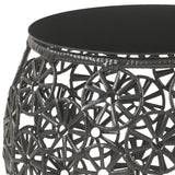 Hikre Clear Glass Patio Furniture Set